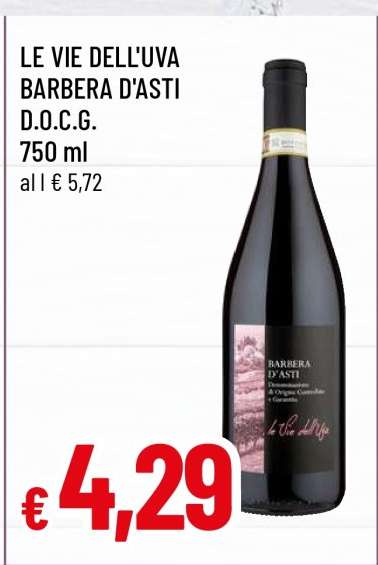 LE VIE DELL'UVA BARBERA D'ASTI D.O.C.G.