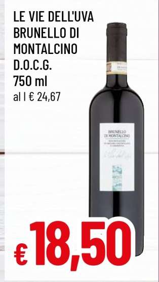LE VIE DELL'UVA BRUNELLO DI MONTALCINO D.O.C.G.