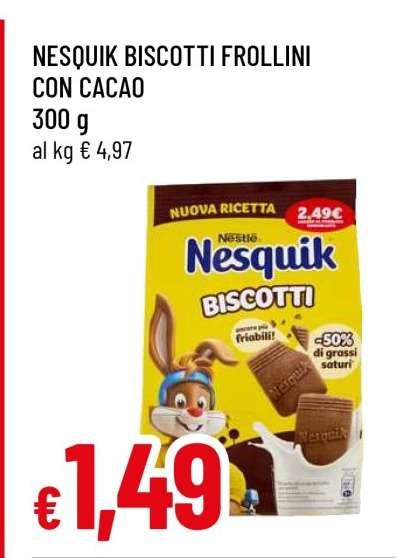 NESQUIK BISCOTTI FROLLINI CON CACAO