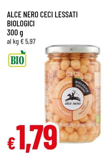 ALCE NERO CECI LESSATI BIOLOGICI