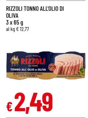 RIZZOLI TONNO ALL'OLIO DI OLIVA