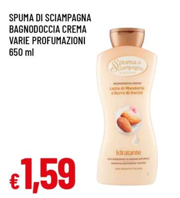 SPUMA DI SCIAMPAGNA BAGNODOCCIA CREMA