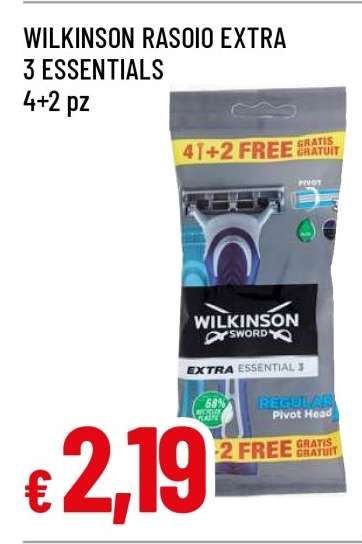 WILKINSON RASOIO EXTRA 3 ESSENTIALS