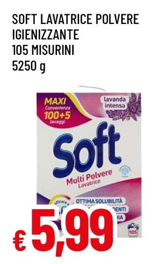 SOFT LAVATRICE POLVERE IGIENIZZANTE