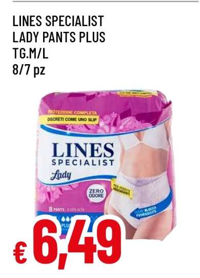 LINES SPECIALIST LADY PANTS PLUS TG.M/L
