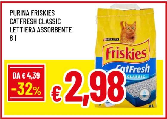 PURINA FRISKIES CATFRESH CLASSIC LETTIERA ASSORBENTE 8 l