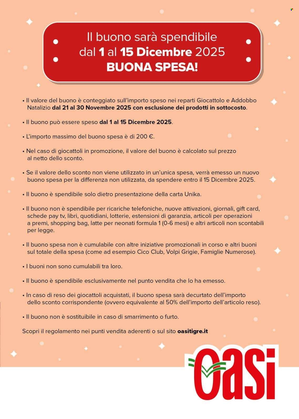Volantino Oasi - 26/11/2025 - 31/12/2025. Pagina 3