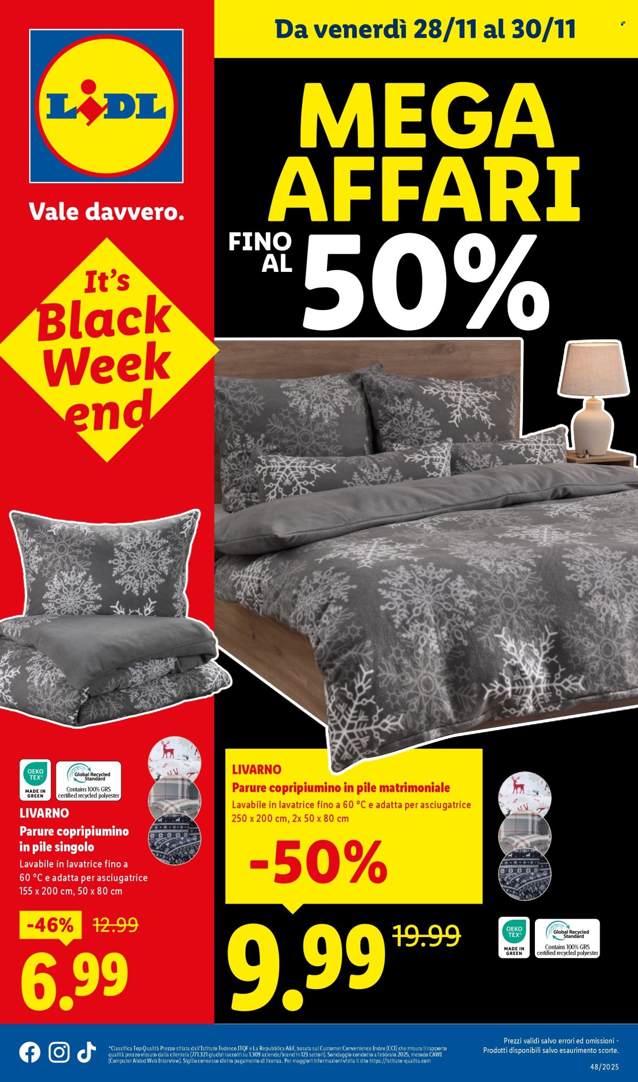 Volantino Lidl - 28/11/2025 - 30/11/2025. Pagina 1