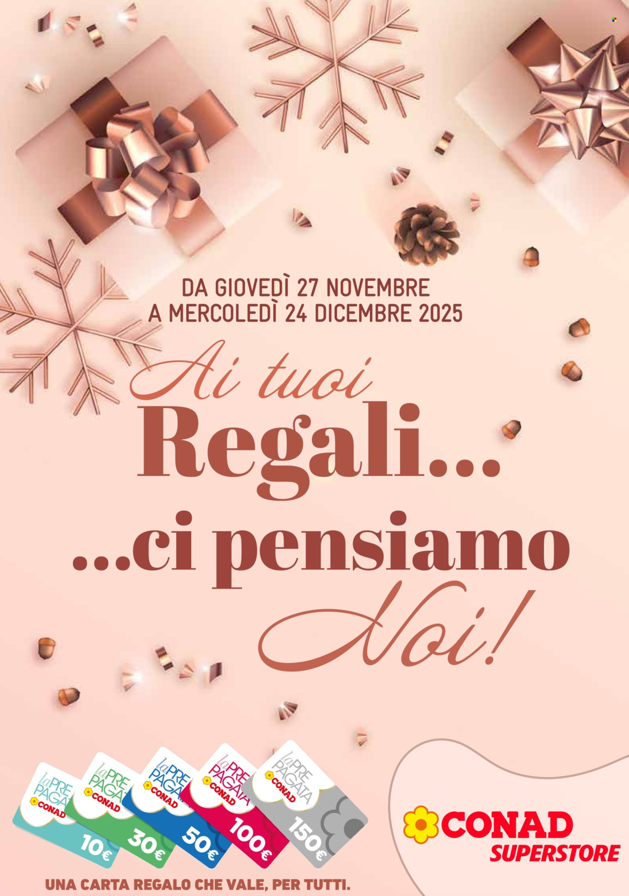 Volantino Conad Superstore - 27/11/2025 - 24/12/2025. Pagina 1