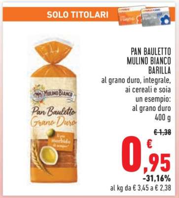 PAN BAULETTO MULINO BIANCO BARILLA