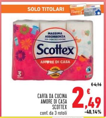 CARTA DA CUCINA AMORE DI CASA SCOTTEX