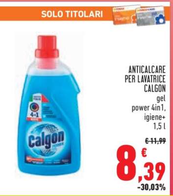 Anticalcare per lavatrice Calgon