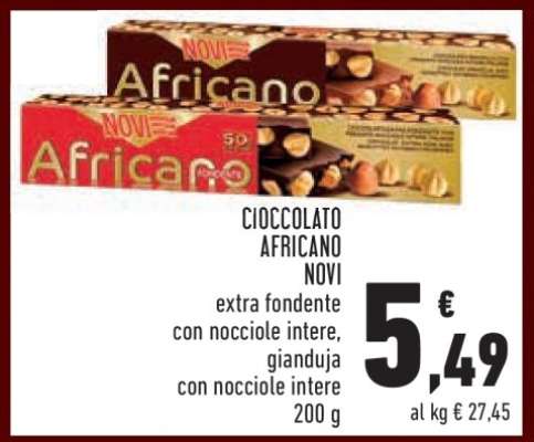 Cioccolato Africano Novi