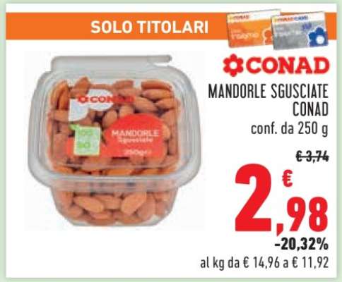 Mandorle Sgusciate Conad