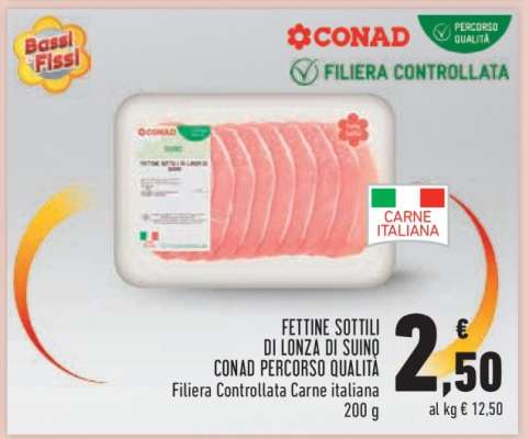 FETTINE SOTTILI DI LONZA DI SUINO