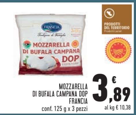 MOZZARELLA DI BUFALA CAMPANA DOP FRANCIA