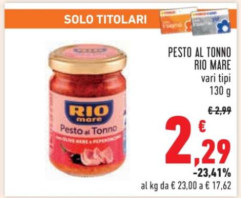 Pesto al Tonno Rio Mare