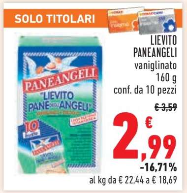 Lievito Paneangeli vanigliato