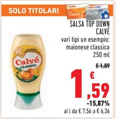 SALSA TOP DOWN CALVÉ