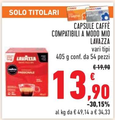 Capsule Caffè Compatibili A Modo Mio Lavazza