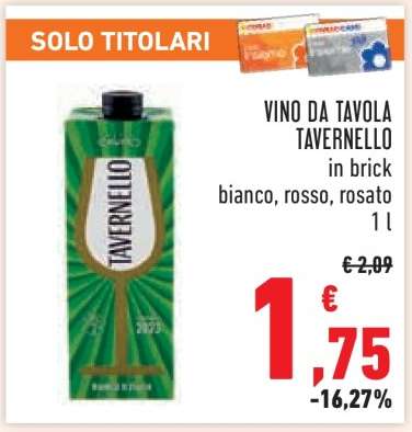 Vino da Tavola Tavernello