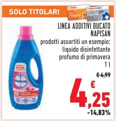 LINEA ADDITIVI BUCATO NAPISAN