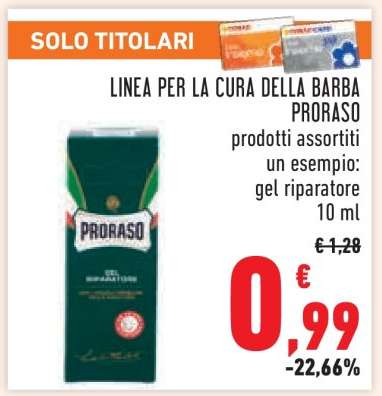 LINEA PER LA CURA DELLA BARBA PRORASO