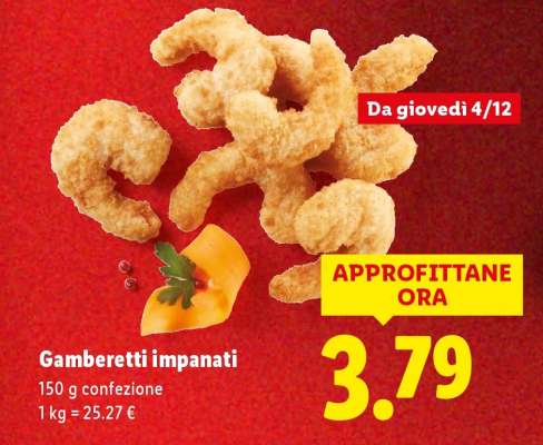 Gamberetti impanati
