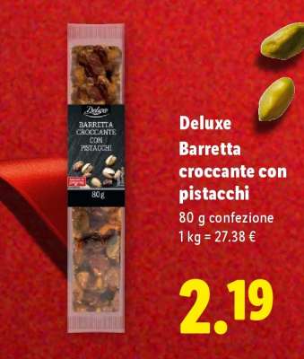 Deluxe Barretta croccante con pistacchi