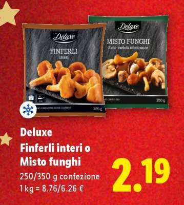 Deluxe Finferli interi o misto funghi