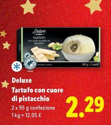 Deluxe Tartufo con cuore di pistacchio