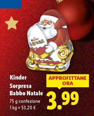 Kinder Sorpresa Babbo Natale