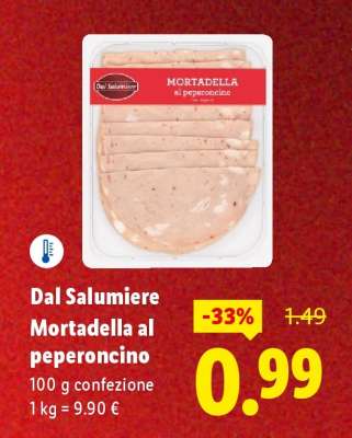 Dal Salumiere Mortadella al peperoncino