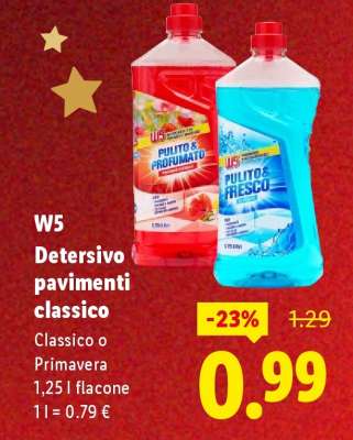 W5 Detersivo pavimenti Classico