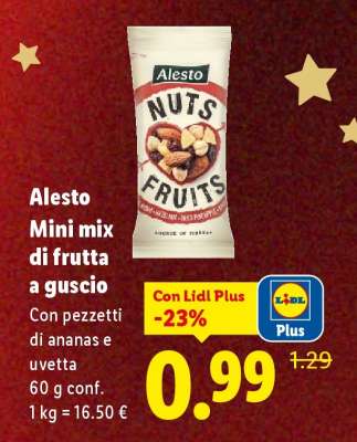 Alesto Mini mix di frutta a guscio