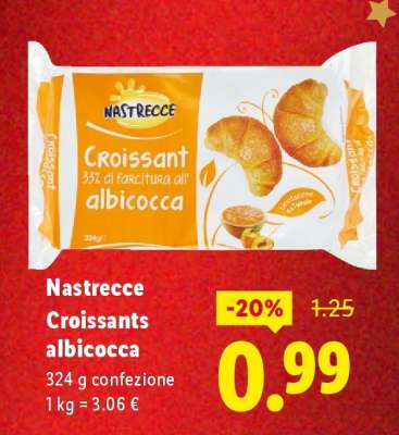 Nastrecc Croissants albicocca