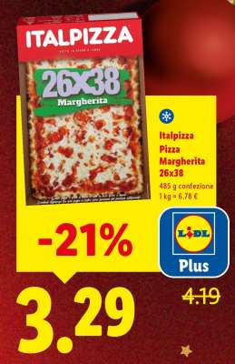 Italpizza Pizza Margherita 26x38