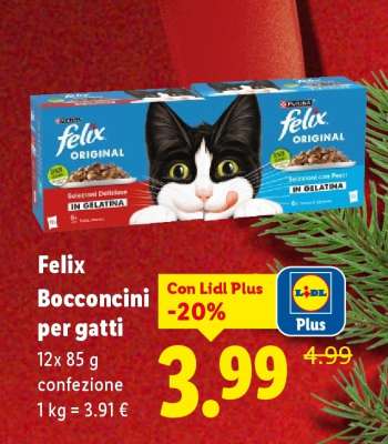 Felix Bocconcini per gatti