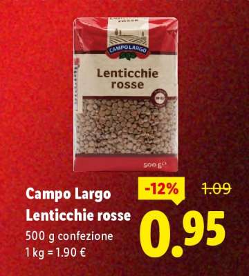 Campo Largo Lenticchie rosse