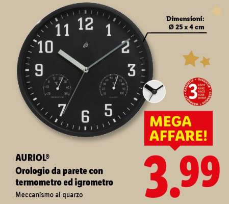 AURIOL Orologio da parete