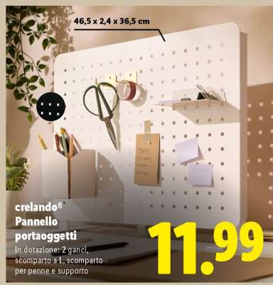 crelando® Pannello portaoggetti
