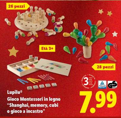 Lupilu® Gioco Montessori in legno