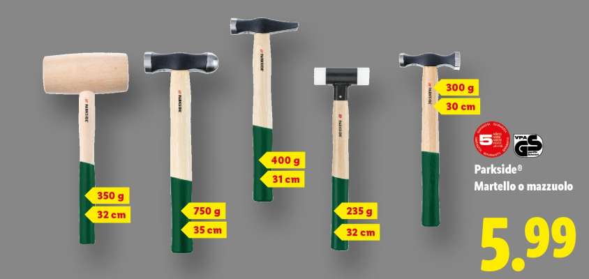 Parkside® Martello o mazzuolo