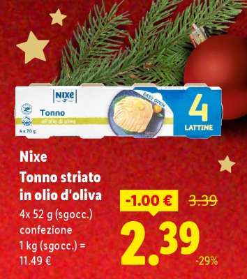 Nixe Tonno striato in olio d'oliva
