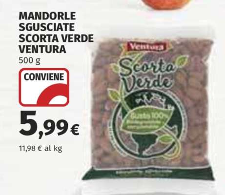MANDORLE SGUSCIATE SCORTA VERDE VENTURA