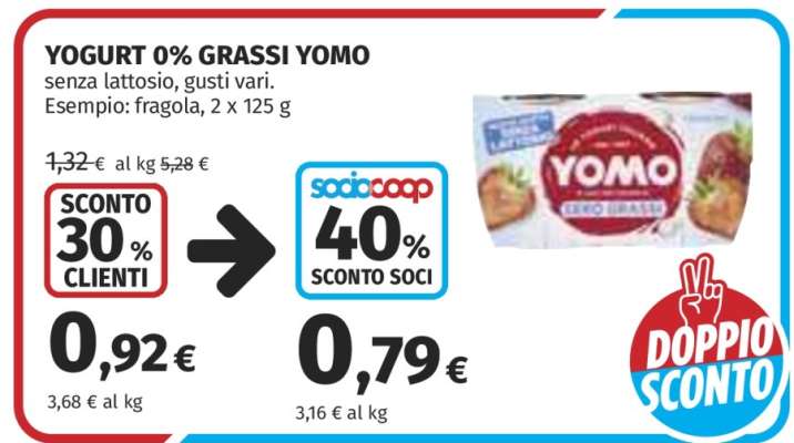 YOGURT 0% GRASSI YOMO