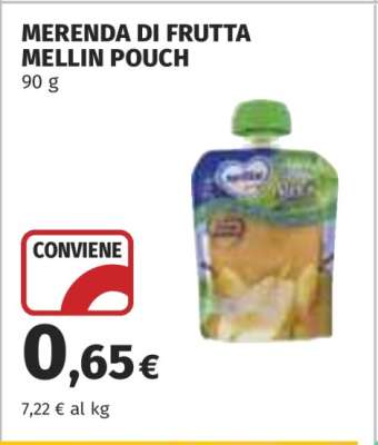 MERENDA DI FRUTTA MELLIN POUCH