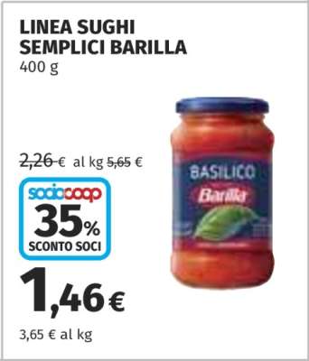 LINEA SUGHI SEMPLICI BARILLA
