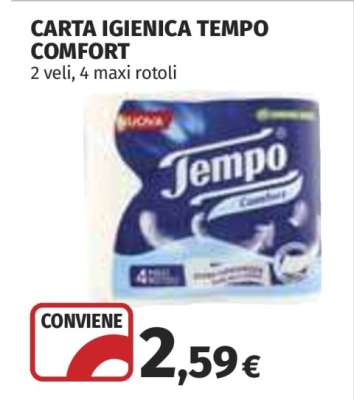Carta Igienica Tempo Comfort