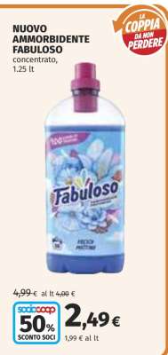 NUOVO AMMORBIDENTE FABULOSO